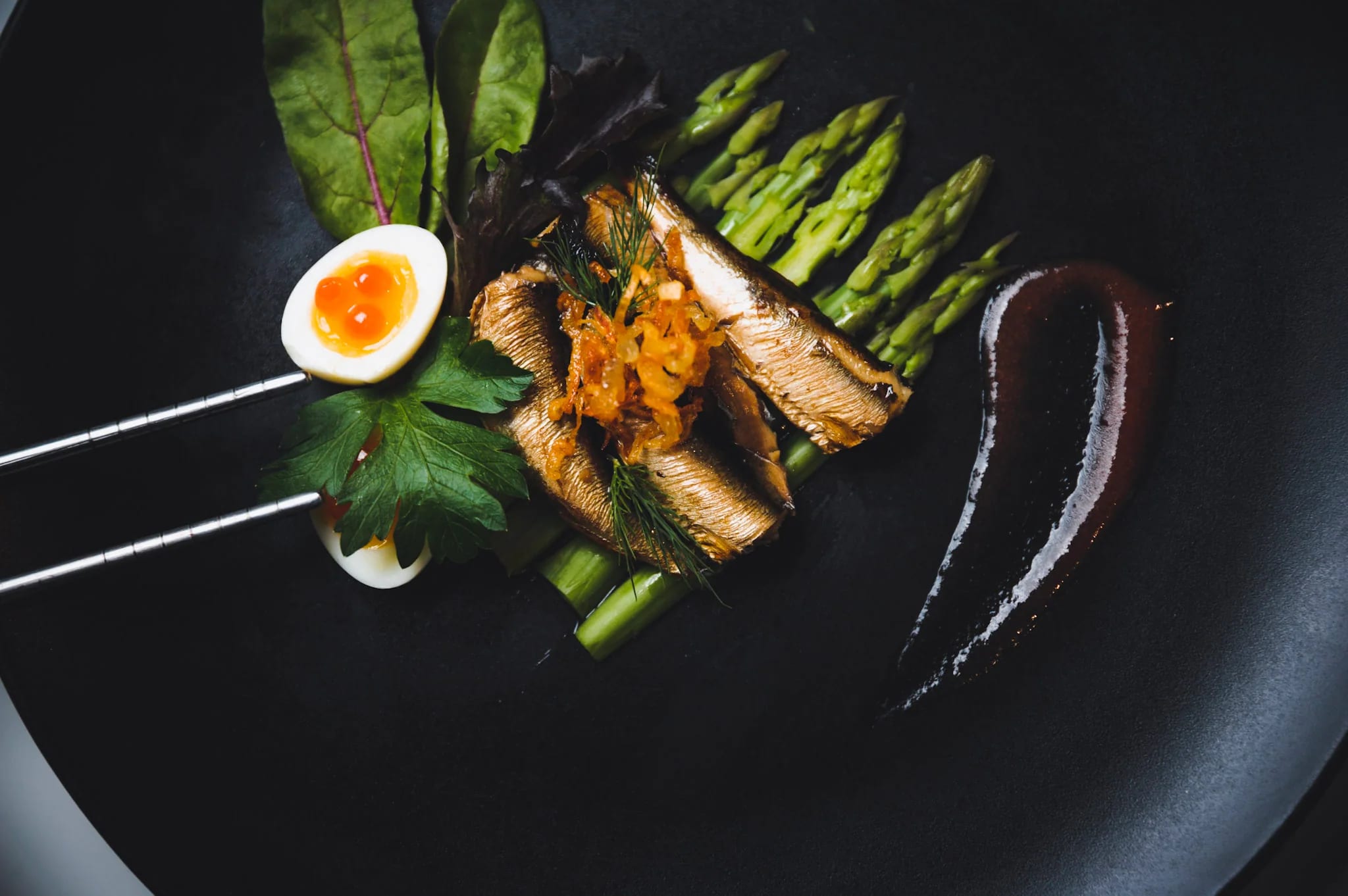 A refined Diplomats seafood serving