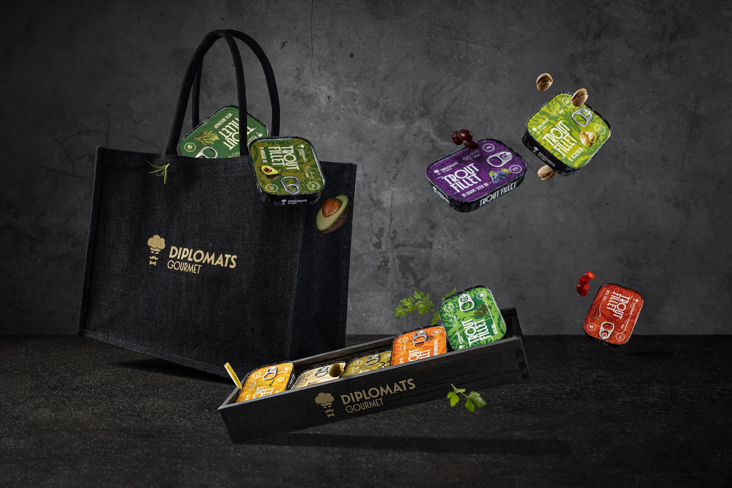 Diplomats products presented together as a complete portfolio